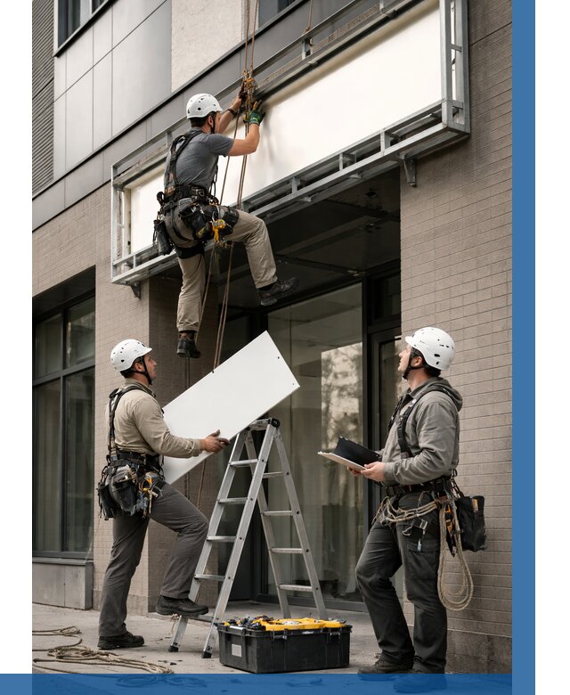 Монтаж светового короба в Лиски от 7112 р. | ВЫСОТНИК-Лск