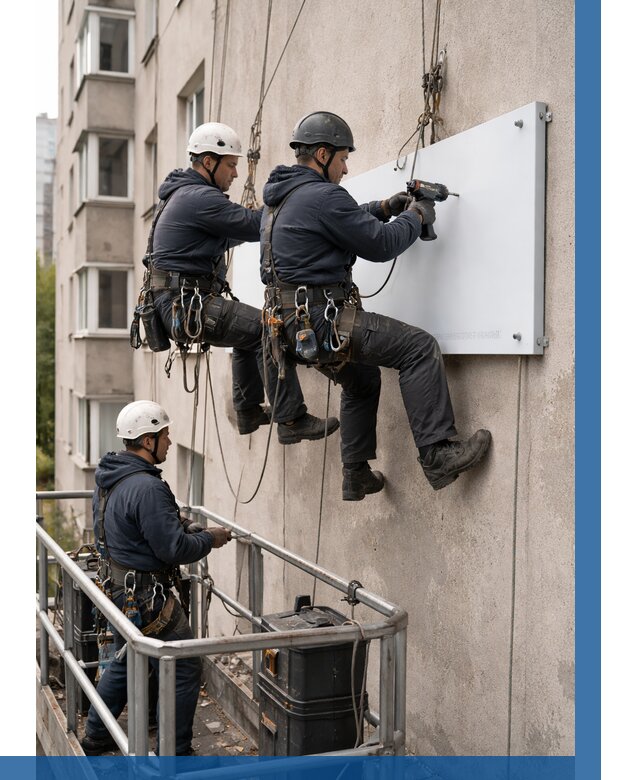 Монтаж табличек и указателей в Лиски от 3829 р. | ВЫСОТНИК-Лск