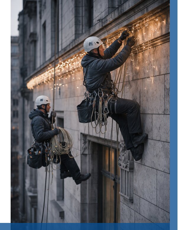 Монтаж новогодней иллюминации в Лиски от 9300 р. | ВЫСОТНИК-Лск