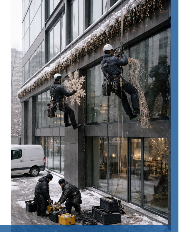 Демонтаж новогоднего оформления в Лиски от 6018 р. | ВЫСОТНИК-Лск