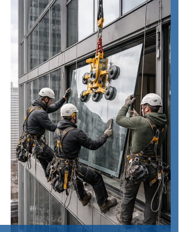 Фасадное остекление зданий под ключ в Лиски от 10941 р. | ВЫСОТНИК-Лск