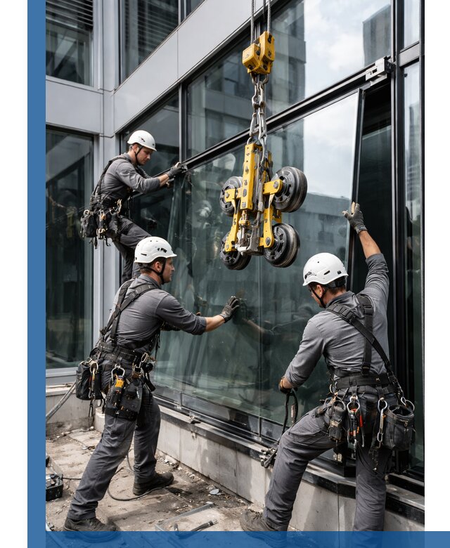 Структурное остекление фасадов в Лиски монтаж и обслуживание