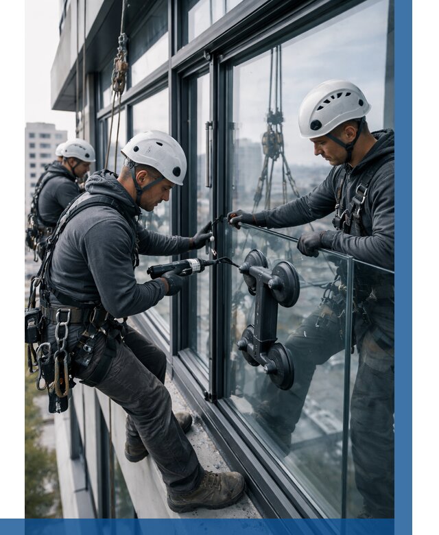 Витражное остекление зданий в Лиски от 3829 р. | ВЫСОТНИК-Лск