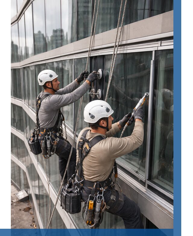 Радиусное остекление фасада в Лиски от 13129 р. | ВЫСОТНИК-Лск