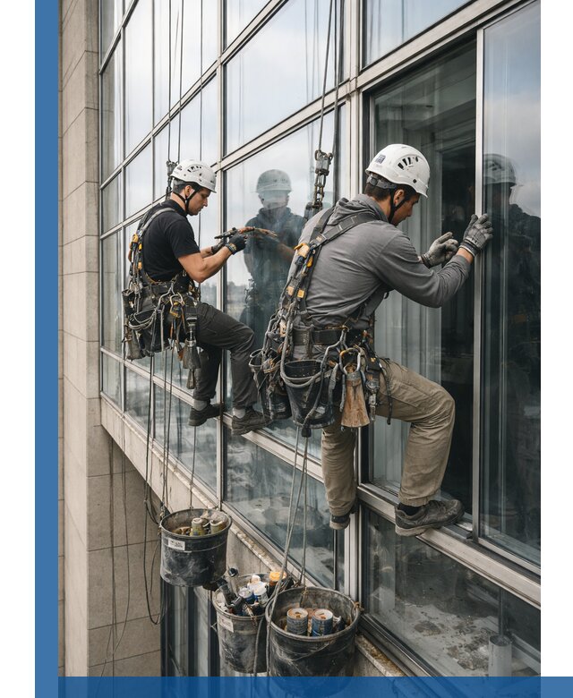 Ремонт витражных конструкций и фасадного остекления в Лиски