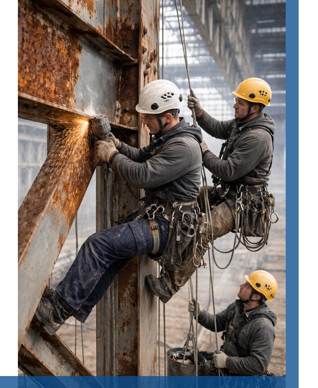 Зачистка металла от ржавчины в Лиски от 383 р. | ВЫСОТНИК-Лск