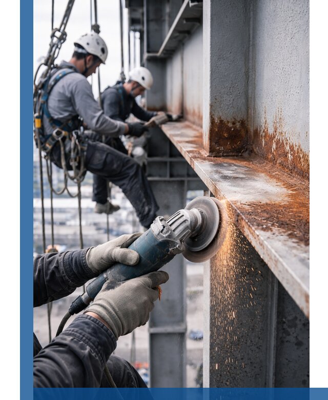 Зачистка металла от ржавчины и подготовка поверхностей в Лиски