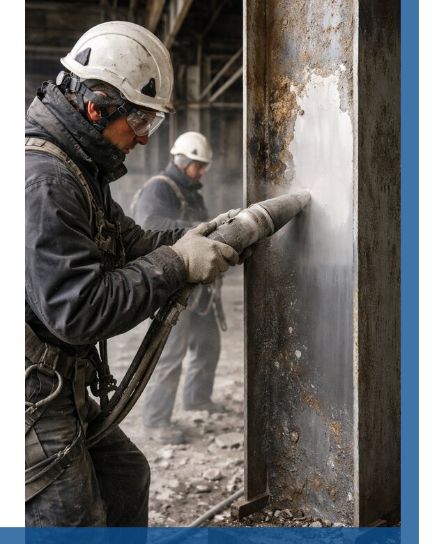 Удаление старой краски с металла в Лиски от 492 р. | ВЫСОТНИК-Лск