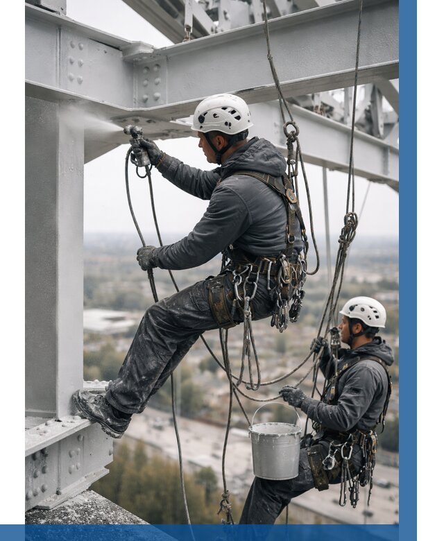 Покраска металлоконструкций на высоте в Лиски 383 р |ВЫСОТНИК-Лск