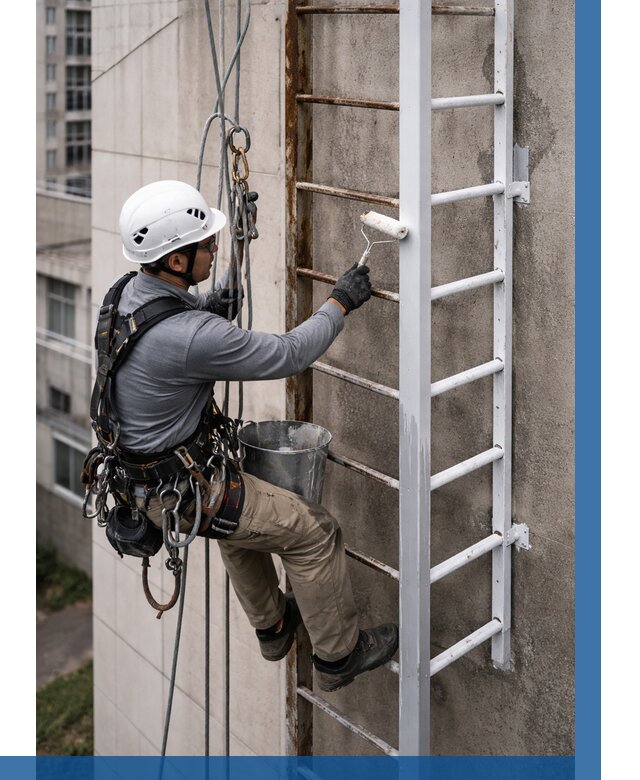 Покраска пожарных лестниц в Лиски от 4923 р. | ВЫСОТНИК-Лск