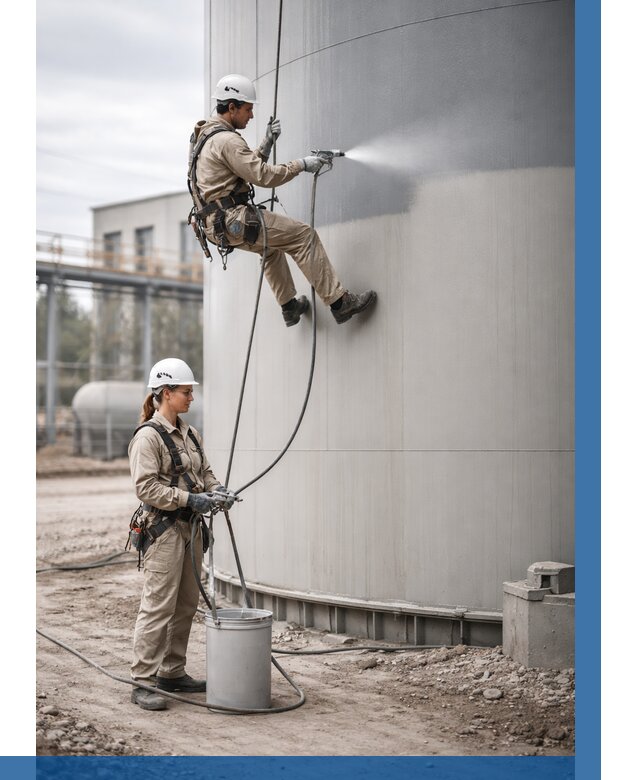 Покраска резервуаров в Лиски от 1313 р. | ВЫСОТНИК-Лск — заказать