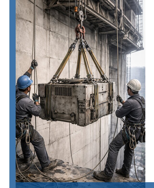 Такелажные работы на высоте, подъем и монтаж грузов в Лиски