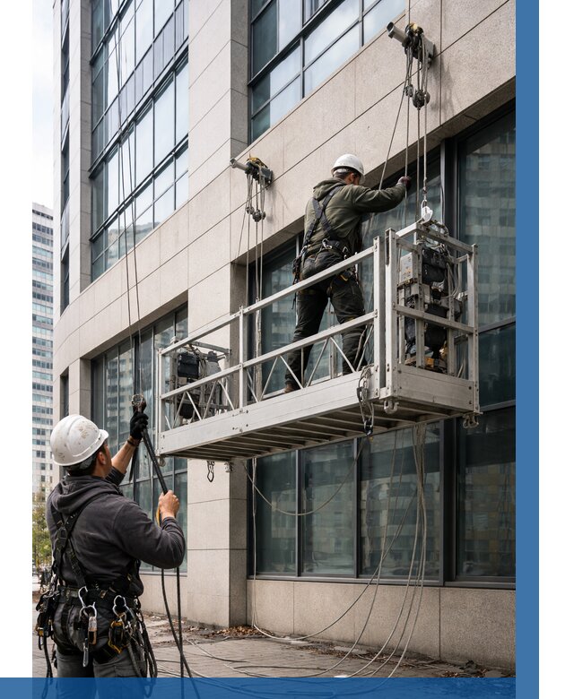 Монтаж и подъем фасадной люльки в Лиски от 13129 р. | ВЫСОТНИК-Лск