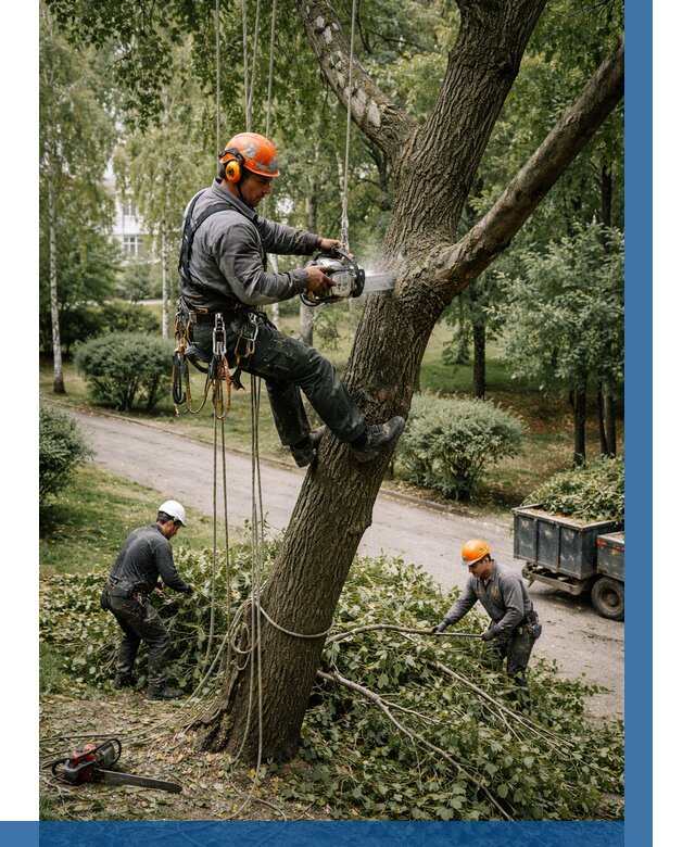 Кронирование деревьев в Лиски от 7112 р. | ВЫСОТНИК-Лск