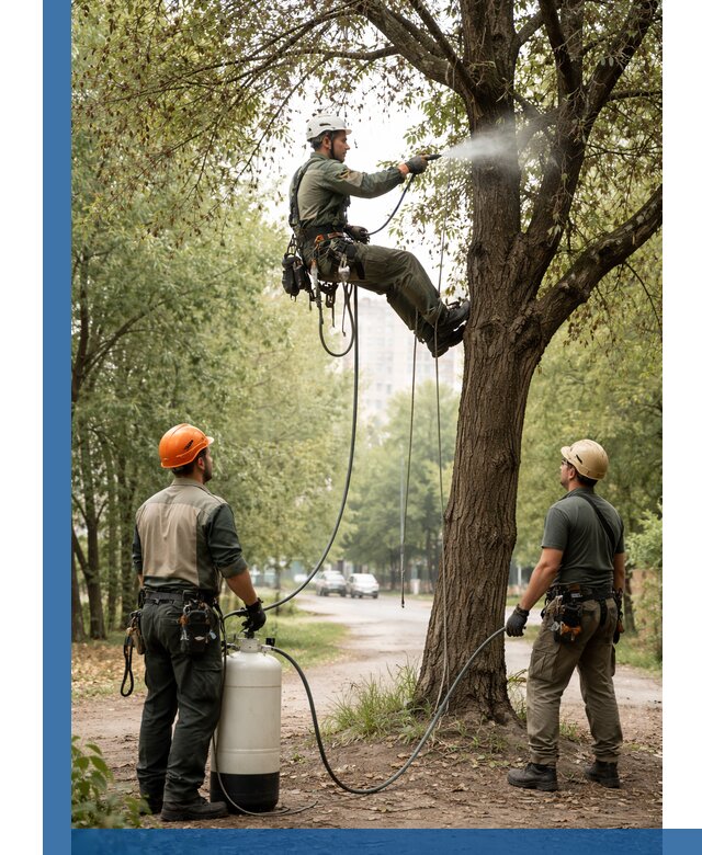 Обработка деревьев от вредителей в Лиски профессиональная защита