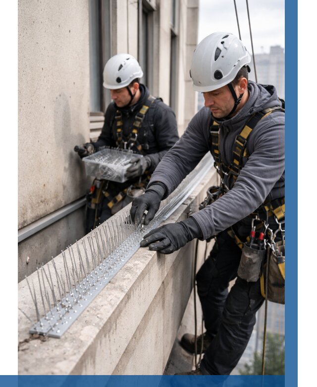 Установка шипов от птиц в Лиски от 930 р. | ВЫСОТНИК-Лск